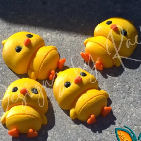 Chick keychain