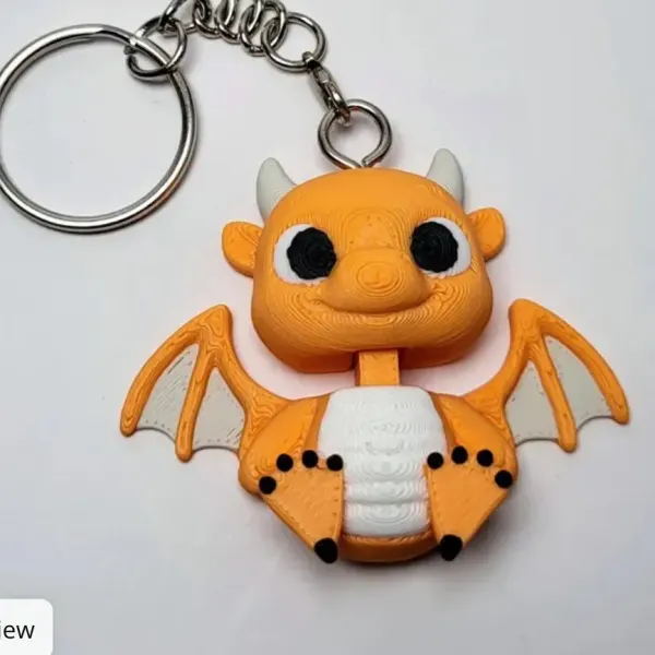 Dragon Flexi keychain