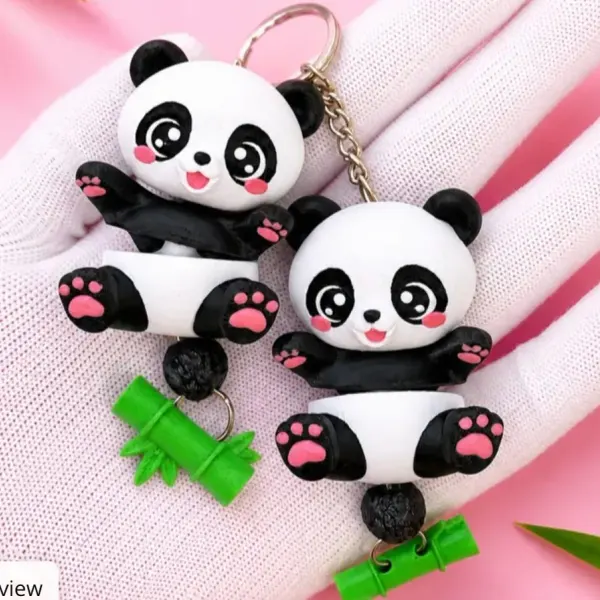 Panda keychain